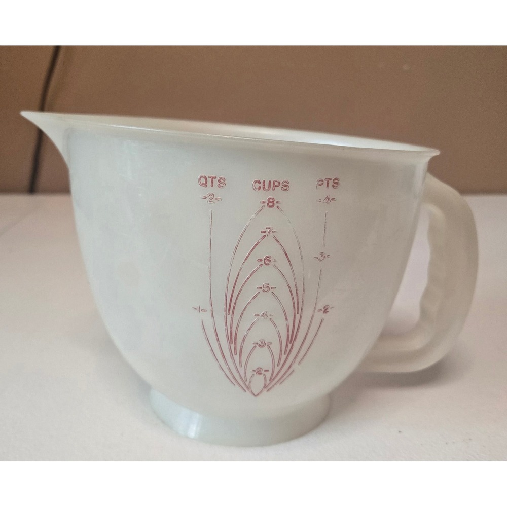 Vintage Tupperware Mix-N-Stor 8 Cup 2 Qt Measuring Pitcher Bowl 500-7 USA